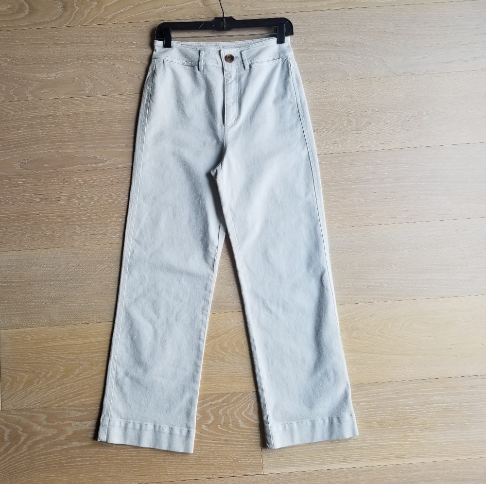 Loft high waist slim wide leg jeans